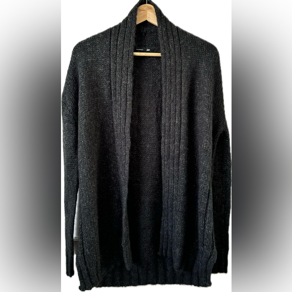 H&M Black Open Front Cardigan
